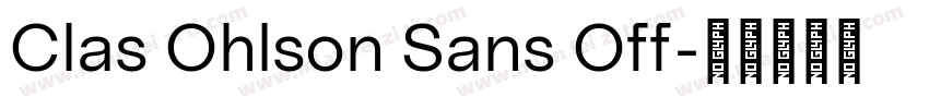 Clas Ohlson Sans Off字体转换